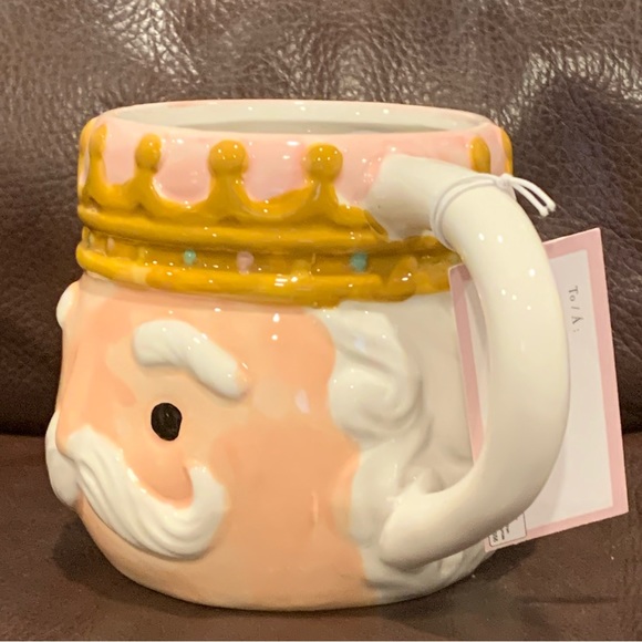 Pink Nutcracker Face Hand Painted Ceramic Christmas Mug - Cupcakes & Cashmere - Picture 5 of 12